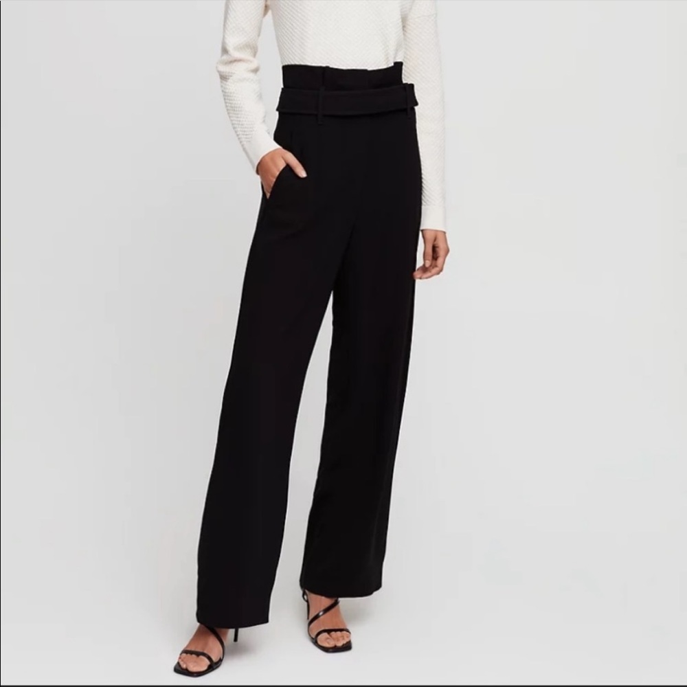 BABATON Jermaine High Waisted Wide Leg Pants Trousers Sise 0